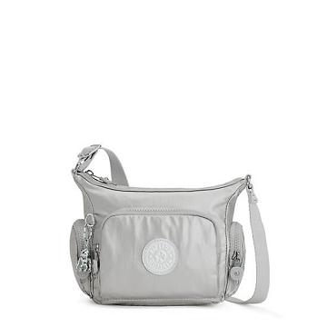 Kipling Gabbie Mini Metallic Crossbody Laukut Hopea | FI 1123LI